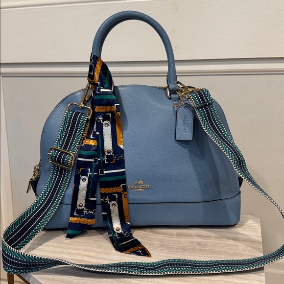 Coach Blue Leather Handbag - Picture 3 of 16